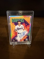 2024 Bowman Chrome #'d 27/150 Evan Carter Ascensions Auto RC