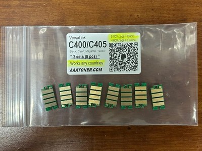 8 Toner Chip '' 3512 - 3513 '' for Xerox VersaLink C400, C405 Printer Refill