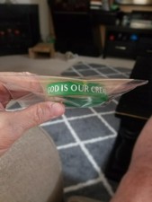 God Is Our Creator Wristband Print Bracelet Bangle Green-NEW-FREE SHIP      