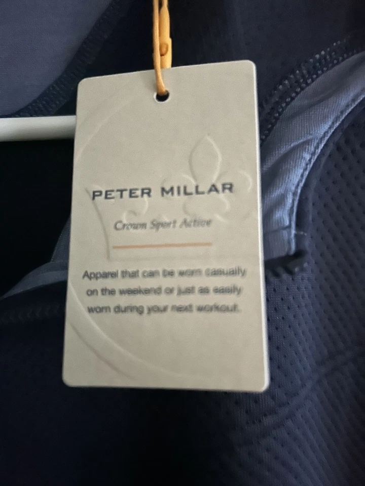 Chaqueta con Capucha Peter Millar Azul Marino Orion Nueva con Etiquetas Para Hombre L MF24EK352 Foto 4 de 4