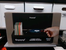 NEW Official Tiny Vinyl Bluetooth Record Player Turntable w/Speaker for 4" Vinyl