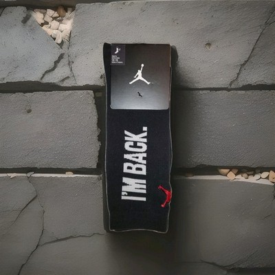 Brand New Jordan Retro 10 ''IM BACK.'' Mens Sz XLarge 12-15 Socks
