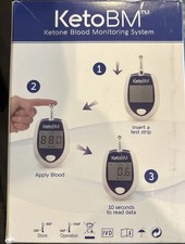 KetoBM Blood Ketone Meter Kit Monitor Sealed Box Diet Testing System