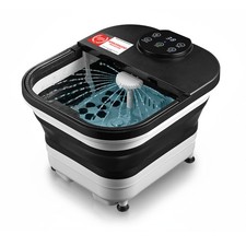 Fu&szlig;sprudelbad mit Massagefunktion 500W 6 Shiatsu-Rollen Bis Gr&ouml;&szlig;e 47 Faltbar
