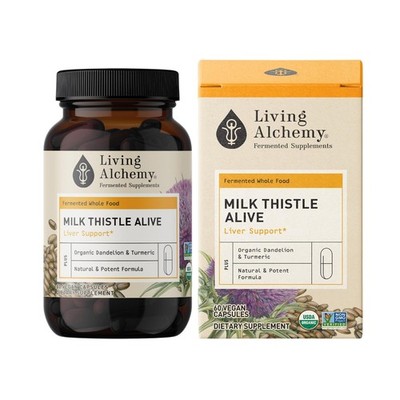 Living Alchemy Fermented Milk Thistle Supplement - Symbio Fermented Liver Cle...