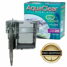 AquaClear 20 Power Filter Fish Tank Filter for 5- to 20-Gallon Aquariums FREE SH