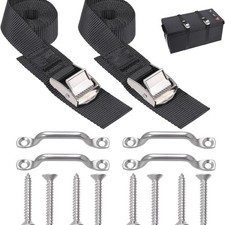 Battery Tie Down Strap Hold Down Kit 1"x 48" Cooler Tie Down Kit with Non-rust~