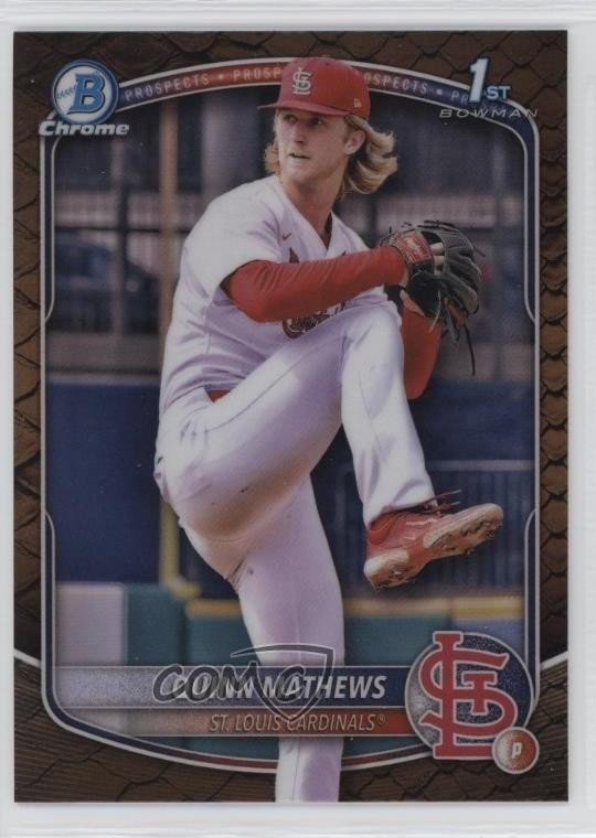 2025 Bowman Chrome Prospects Reptilian Refractor Quinn Mathews #BCP-25 05ns