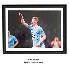 Kevin De Bruyne Hand Signed Man City Autograph Photo COA & PSA APPROVED