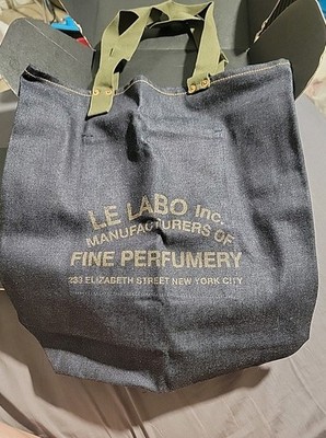 NEW! Le Labo New York Denim Tote Bag Blue Selvedge, Made in Japan