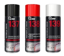 KIT PULITORE + PENETRANTE + RILEVATORE PER CRICCHE  IN BOMBOLE SPRAY DA 400 ml