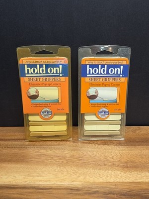 Hold On ! Sheet Grips   Set Of 2, 4 In Each Box Easy to Use Sheet Holders