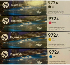 HP 972A Black,Yellow,Cyan & Magenta *Lot of 4...