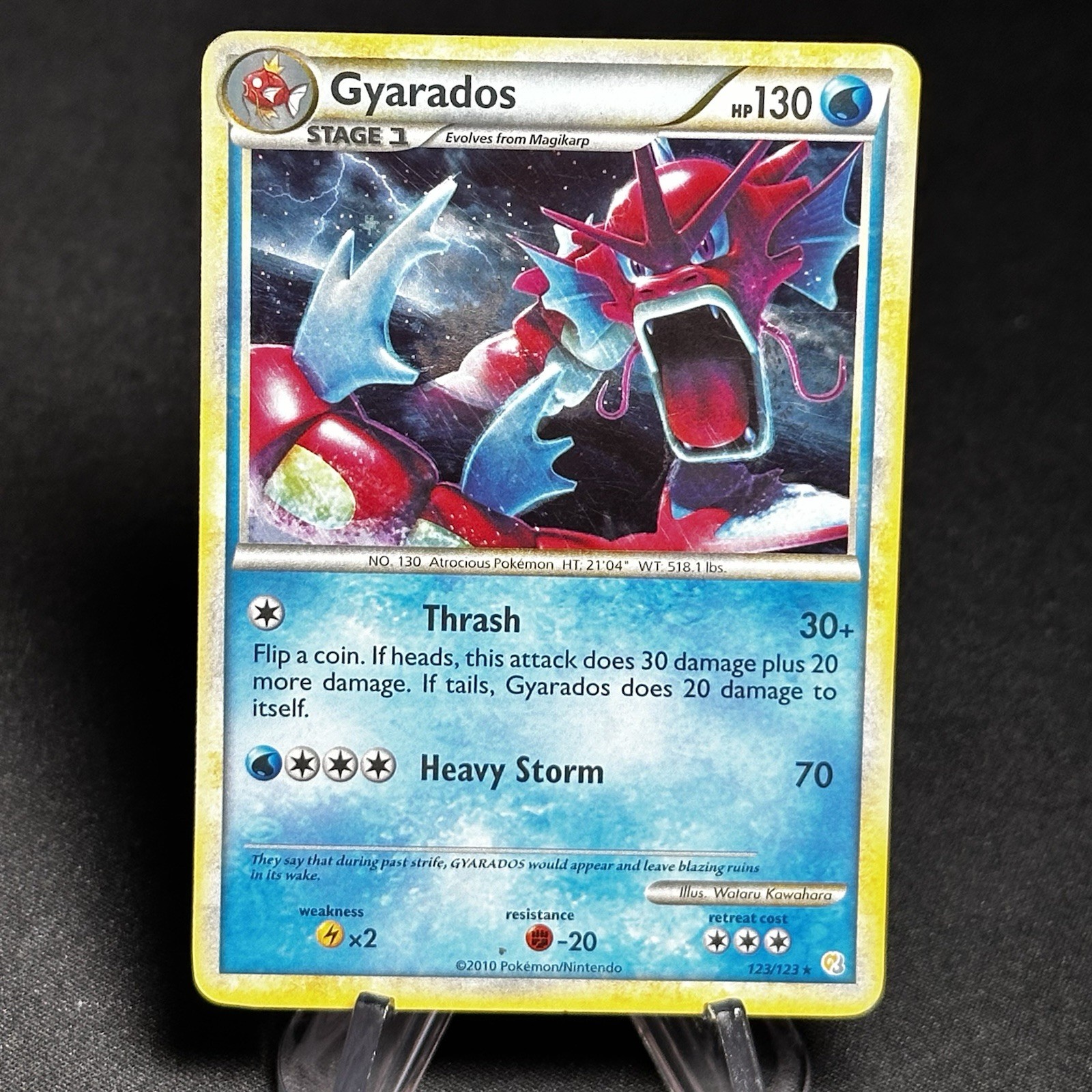 2010 POKEMON HEARTGOLD & SOULSILVER 123 GYARADOS-HOLO LP