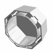 Polaris Cover-Hub, Medium Gloss Black, for ATV Models, Genuine OEM - 5451374-067