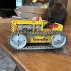VTG 1940s 50s Marx Tin Litho Wind Up Heavy Duty Diesel Caterpillar Toy Tractor