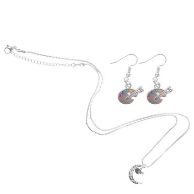 Ohrringe Für Damen Brautschmuck Set Trendiger Anhänger Halsketten
