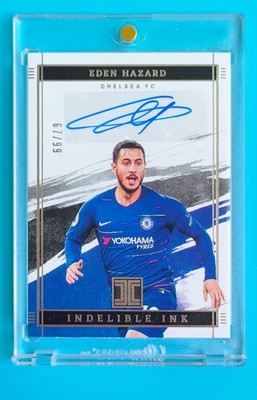 2021-22 Impeccable Chelsea Eden Hazard INDELIBLE INK Auto 67/99