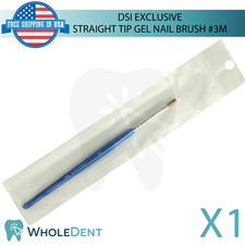 Professional Nail Gel Brush 3M Synthetic Straight Flat Tip Polish