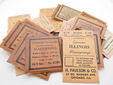 Large Lot of 25 Illinois Watch Mainsprings NOS