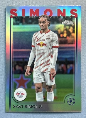 Xavi Simons 2024-25 Topps Chrome UEFA Club Competitions Refractor RB Leipzig #37