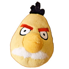 Angry Birds Yellow Bird Chuck Plush 2010 Commonwealth Stuffed Toy No Sound