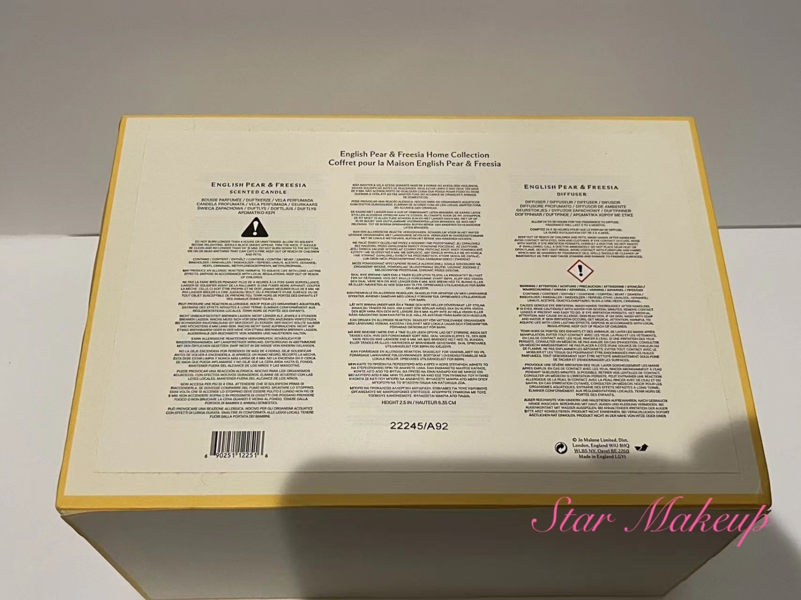 Jo Malone English Pear & Freesia Home Collection Candle & Diffuser Gift Set NIB