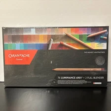 Caran D' Ache Luminance 6901 Set 76 + 2  FULL BLENDER BRAND NEW See Photos