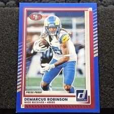 2025 Panini Donruss Press Proof Demarcus Robinson #173 San Francisco 49ers NFL