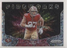 2020 Panini Prizm Fireworks No Huddle Prizm Nick Bosa #21 rp4