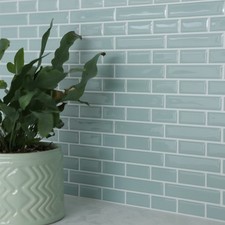 In Home Sea Glass 25.4cm x 25.4cm 3D Tile Stickers
