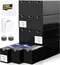 Trading Card Storage Box 12 Drawers Cardboard Organizer with Dividers
