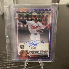 Jeremiah Jackson Chrome 2026 Purple Refractor /75 Auto