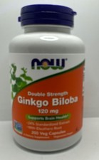 Now Double Strength Ginkgo Blobs 120 MG 200 V...