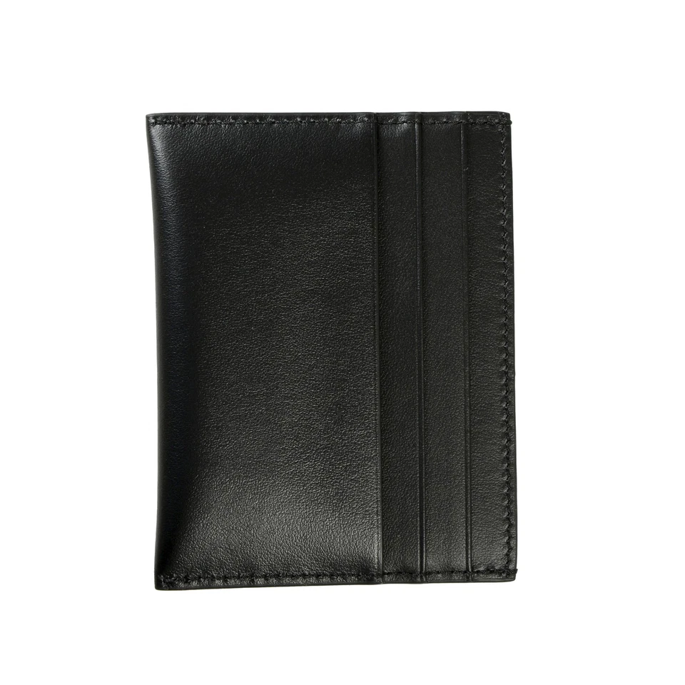 Estuche para tarjetas Givenchy para hombre negro 100 % cuero con estampado de logotipo Foto 2 de 4