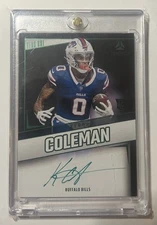 2024 Panini Luminance - Year One Signatures Rps Keon Coleman #YOS-KCN Green RC