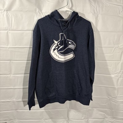 Vancouver Canucks NHL Hoodie Men s XL Navy Blue Antigua Embroidered Long Sleeve