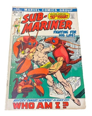 SUB-MARINER # 50 MARVEL COMICS June 1972 NAMORITA NITA Namor Who Am I