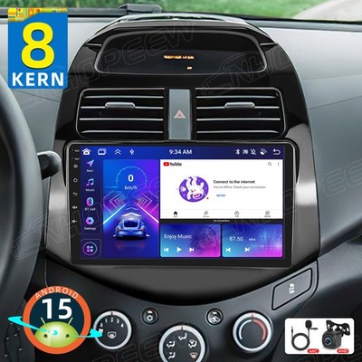 6+128GB Android 15 CarPlay Autoradio GPS NAVI SWC Für Chevrolet Spark 2010-2014
