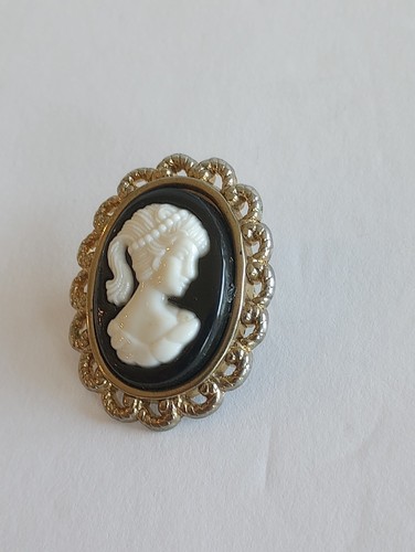 Vintage 1" Cameo Brooch/Pin  - Afbeelding 3 van 8
