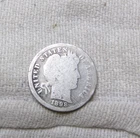 1898 P SILVER BARBER DIME