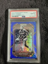 2023 Prizm Draft Picks Isiah Thomas /19 Blue Shimmer Foil PSA Graded Gem MINT 10
