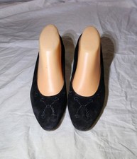 VINTAGE BOTTEGA VENETA FLATS HEELS SLIP ON BLACK SHOES WOMEN SZ 8B