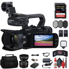 Canon XA60 UHD 4K Camcorder 64GB Card BP828 Battery Starter Bundle