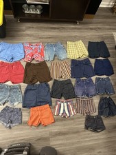 Kids True Vintage Shorts Lot Denim Plaid Striped Various Sizes Bathing Suit