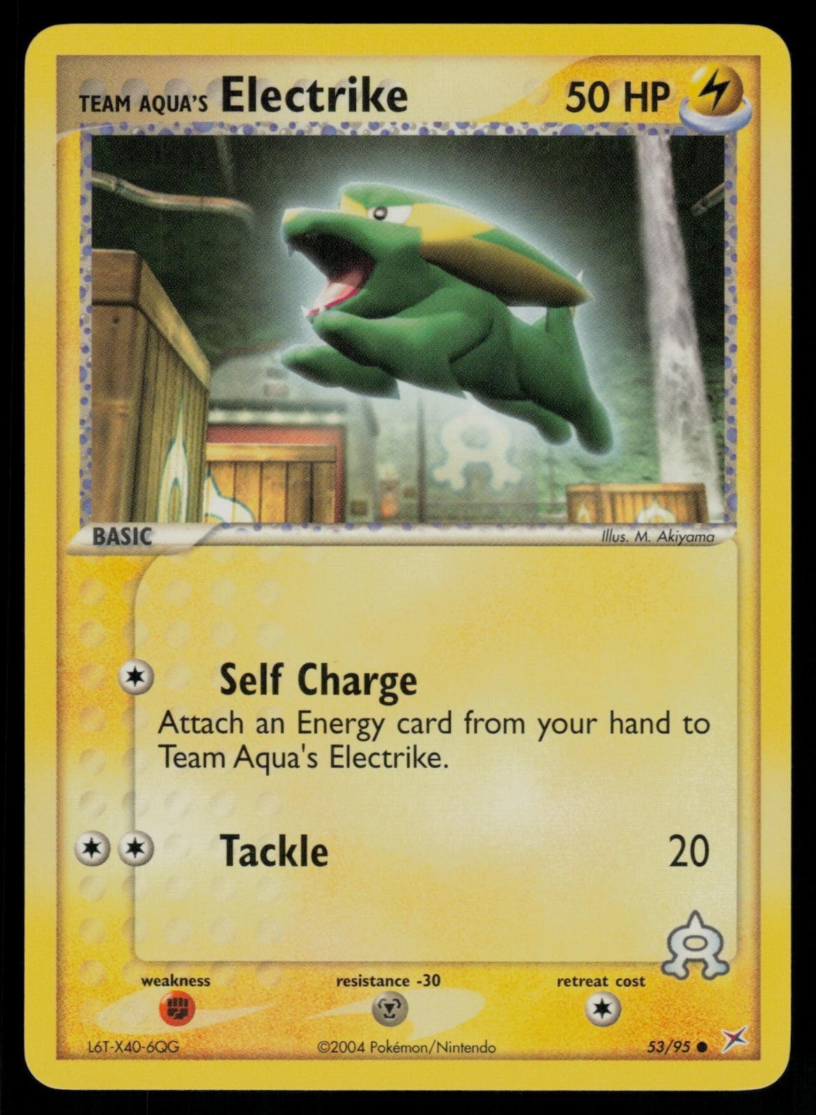 Team Aqua's Electrike 53/95 Common Team Magma vs Team Aqua Pokemon LP
