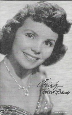 EXHIBIT CO. ARCADE VOCALISTS CARD 1950's TERESA BREWER!! RARE, POPULAR CARD!!