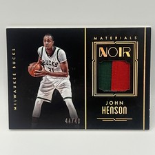 2016-17 Panini Noir Materials Color Prime John Henson #JHE /49 MIL