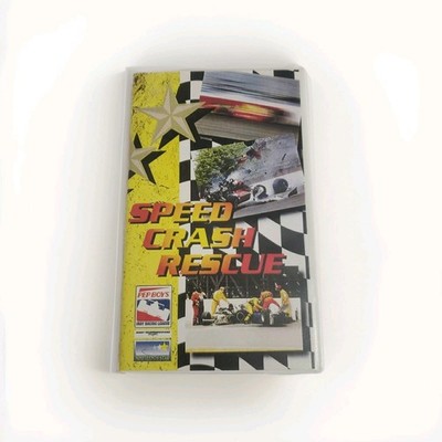 Speed Crash Rescue Indy Racing League VHS 1998 VG Very Rare Indy Car Hardshell