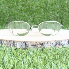 Vintage Giorgio Armani 1032 1145 Eyeglasses Frame Metal Oval Full Rim 51-19-135